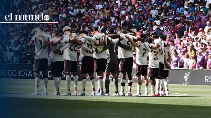 Liverpool rinde homenaje a Diogo Jota en la Community Shield