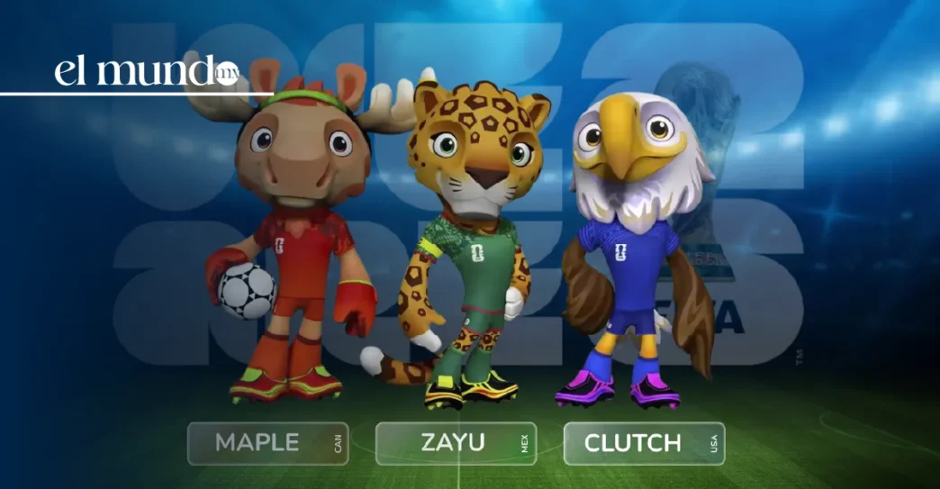 FIFA revela mascotas del Mundial 2026: Maple, Zayu y Clutch