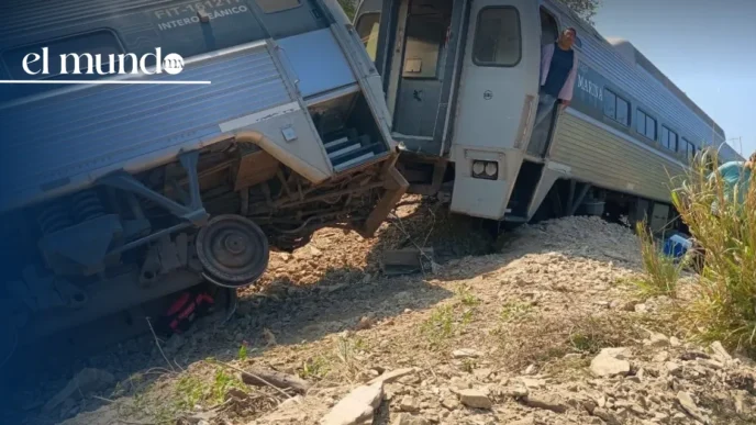 Tren Interoceánico sufre descarrilamiento en Oaxaca: 241 pasajeros a bordo y 15 heridos