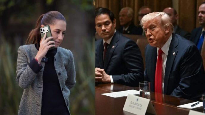 Claudia Sheinbaum y Donald Trump sostienen llamada tras abatimiento de "El Mencho"